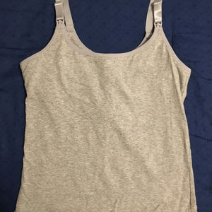 Grey Lamaze nursing tank